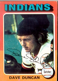 1975 Topps Mini Baseball Cards      238     Dave Duncan